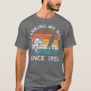 Gift For 70 Year Old Fisherman Fishing 1951 70th B T-Shirt