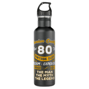 Gift For 80 Years Old  80th Vintage The Man Myth L 710 Ml Water Bottle