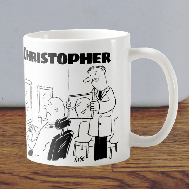 Gift for a Barber or Hairdresser with Added Name Coffee Mug (Creator Uploaded)
