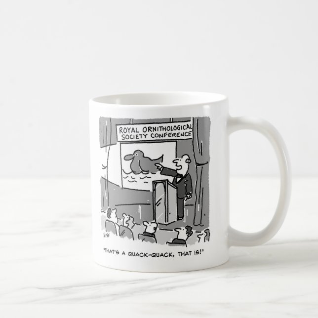 Gift for a Birdwatcher or Birder. Funny Coffee Mug (Right)
