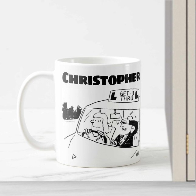 Gift for a Driving Instructor with Added Name Coffee Mug (Creator Uploaded)