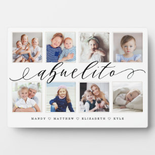 Gift for Abuelito   Grandchildren Photo Collage Plaque