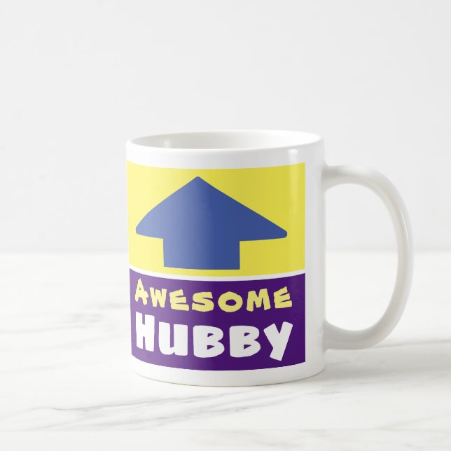 Gift for an Awesome Husband or Hubby Coffee Mug (Right)