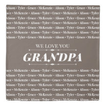 Gift for Anyone with Family Member Names Pattern