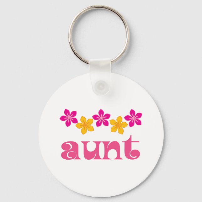 Gift For Aunt Keychain (Front)