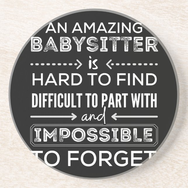 Gift For Babysitter, Babysitter Gift Coaster (Front)
