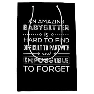 Gift For Babysitter, Babysitter Gift Medium Gift Bag