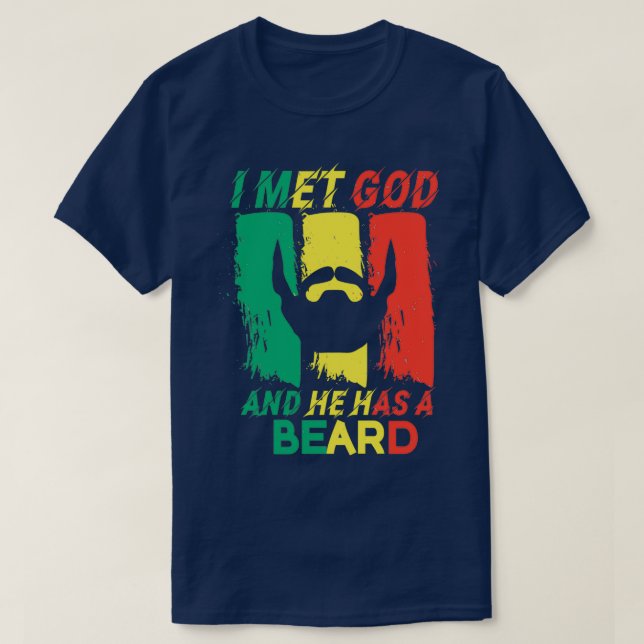 Gift for Beard Bearer and Barber T-Shirt (Design Front)