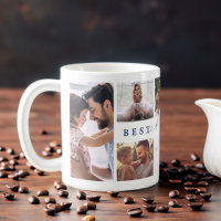 Gift For Best Daddy Ever Family Photo Collage Navy