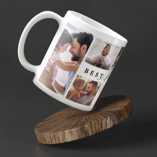 Gift For Best Father Ever Family Photo Collage Coffee Mug