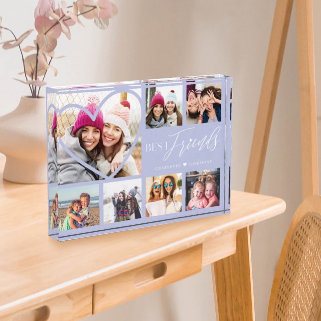Gift For Best Friends 7 Photo Collage Heart BFFs (Creator Uploaded)