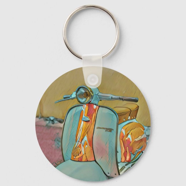 Gift for biker keychain (Front)