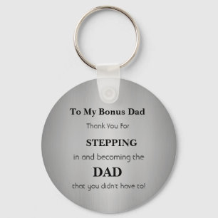Gift For Bonus Dad - Father's Day Gift  Keychain