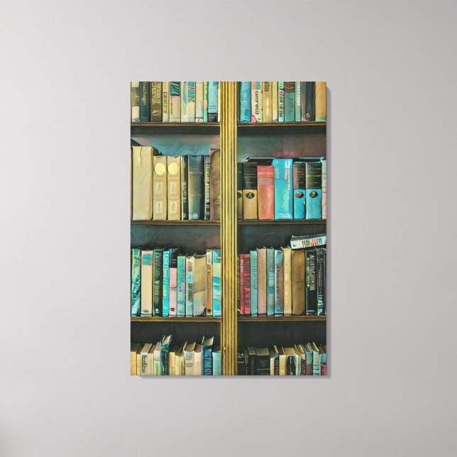Gift for book lovers canvas print (Front)