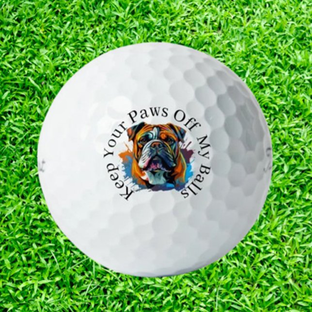  Gift for Bulldog-Loving Golfers Golf Balls (Delight bulldog-loving golfers with unique golf balls featuring adorable designs. The perfect gift )