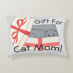 Gift For Cat Mom Accent Pillow