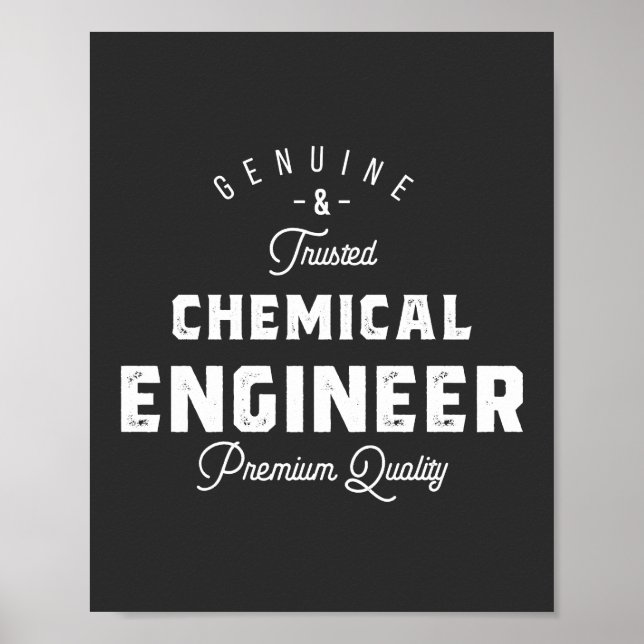 Gift for Chemical Engineer Poster (Front)
