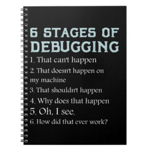 Gift for Coding Debug Computer Science programmer  Notebook