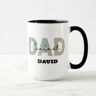 Gift For Coolest Dad Personalized Name Fathers Day Mug