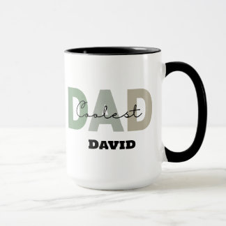 Gift For Coolest Dad Personalized Name Fathers Day Mug
