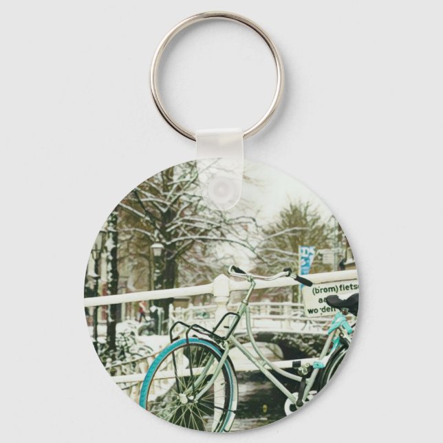 Gift for cycling lover keychain (Front)