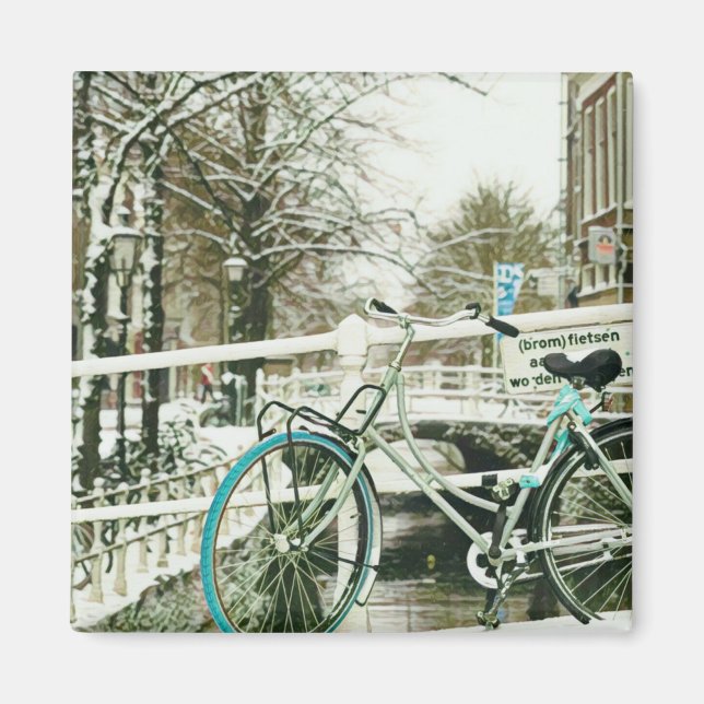 Gift for cycling lover magnet (Front)