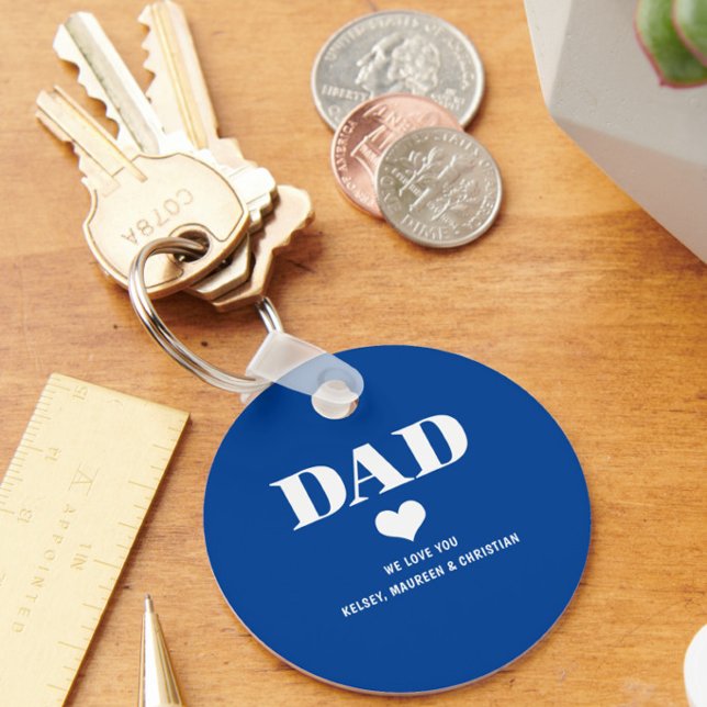 Gift for Dad Blue Keychain (Creator Uploaded)