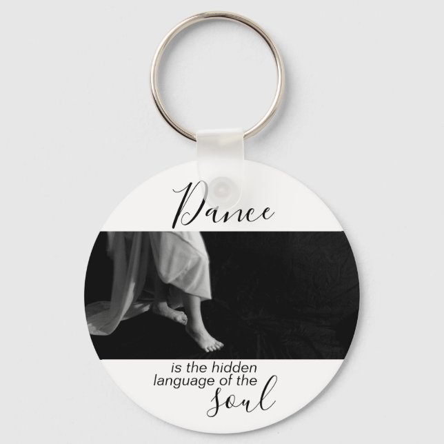 gift for dancer gift for dance teacher keychain (Front)