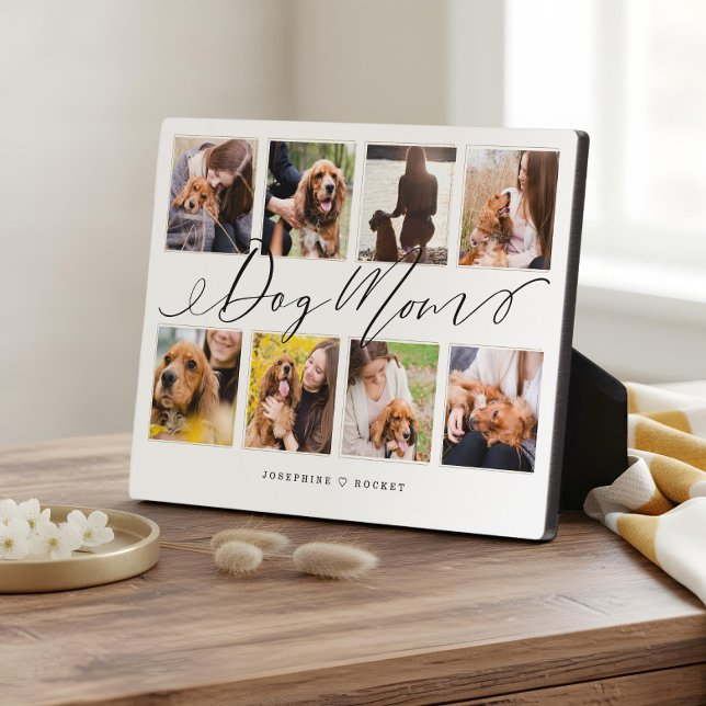 Gift for Dog Mom | Family Photo Keepsake Collage Plaque (Gift for Dog Mom | Family Photo Keepsake Collage Plaque)
