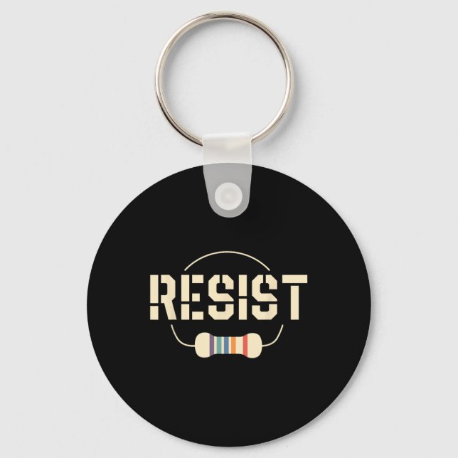 Gift For Electrical Engineer Graduate Men Resist C Keychain (Front)
