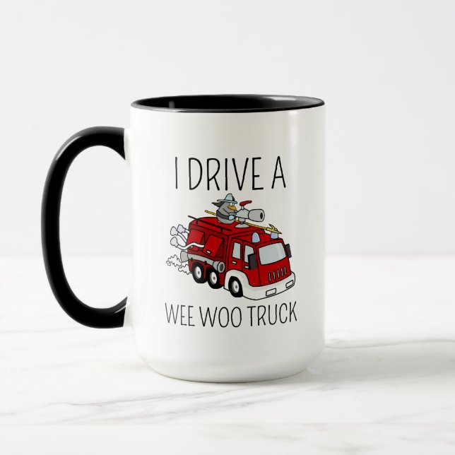 Gift For Firefighter, Fire Engine, Fire Fighter Gi Mug (Left)