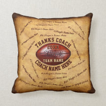 Gift for Football Coach Personalized with Player's