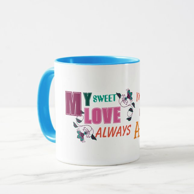 GIFT FOR GIRLFRIEND, WIFE, HUSBAND, BOYFRIEND, MOM MUG (Front Left)