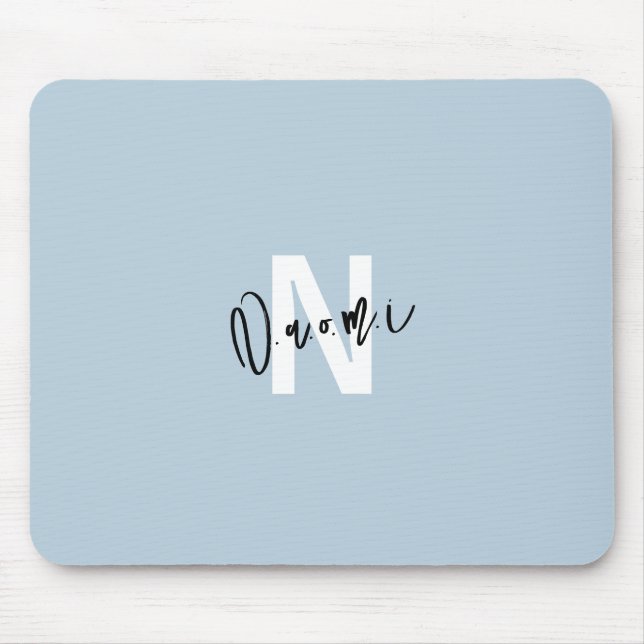 Gift for Girls – Personalized N with Name Naomi  Mouse Pad (Front)