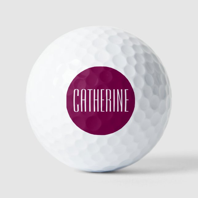 Gift for Golf Enthusiast, Personalized Balls (Front)