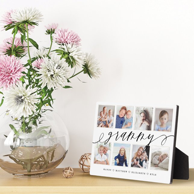 Gift for Grammy | Grandchildren Photo Collage Plaque (Creator Uploaded)
