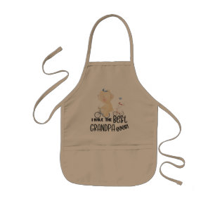 Gift for Grandchild Bear & Rabbit Best Grandpa Kids Apron