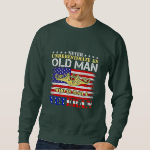 Gift For Grandpa Who Loves army T-Shirt Father Sweatshirt
