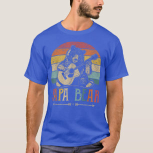 Gift For Guitar Player GUITARIST Papa Bear Vintage T-Shirt