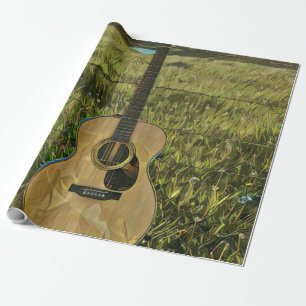 Gift for guitarist boyfriend wrapping paper