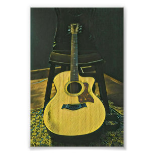 Gift for guitarist friend photo print