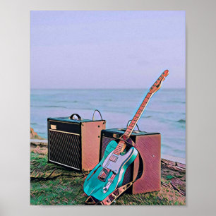 Gift for guitarist friend poster