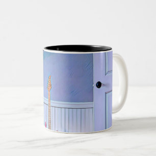 Gift for guitarist husband Two-Tone coffee mug
