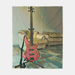Gift for guitarists fleece blanket