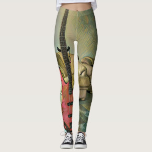 Gift for guitarists leggings