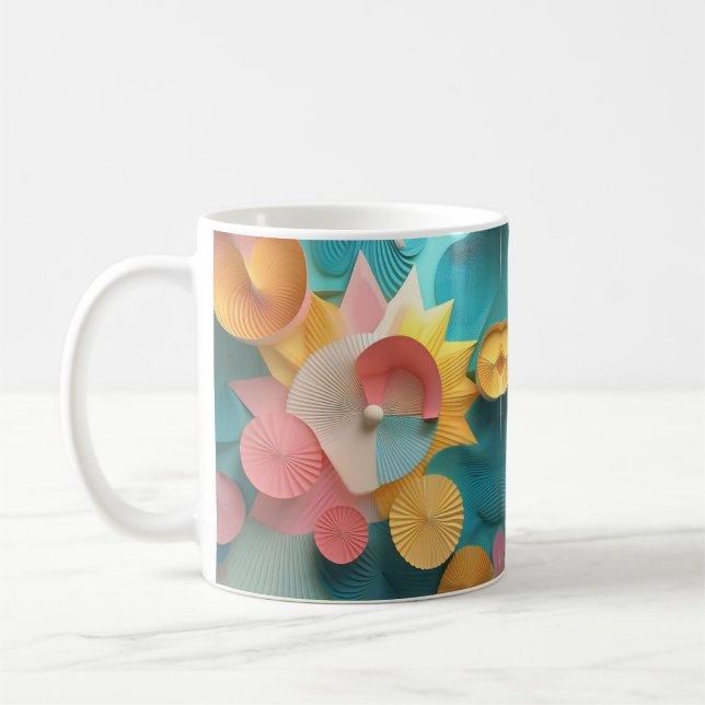 Gift for her mug abstract design (Left)