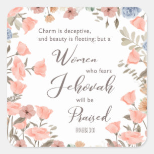 Gift for JW Elders Wife  Notebook Square Sticker
