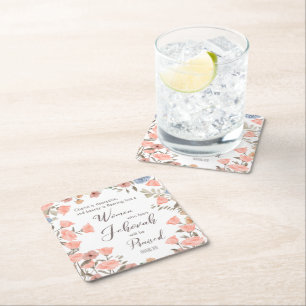 Gift for JW Elders Wife Square Paper Coaster