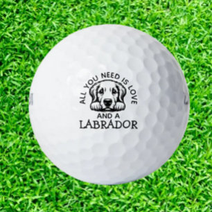 Gift for Labrador Lovers Golf Balls