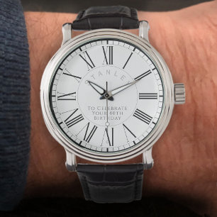 Gift for Man on his 40th Birthday with Name Watch